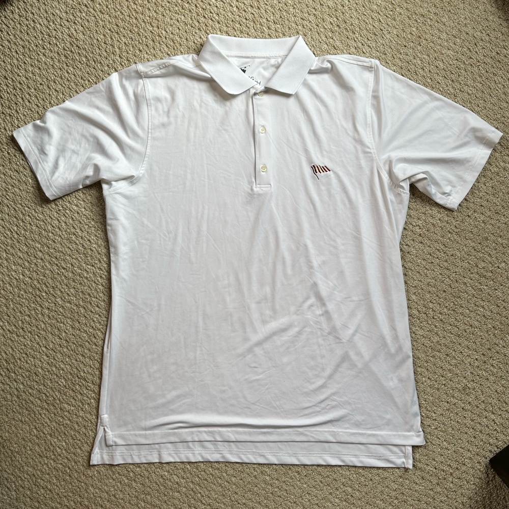 Boston Golf Club Fairway & Greene Golf Shirt Size XL White